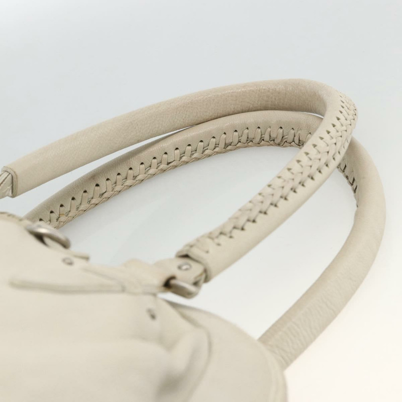 【日本直送】Christian Dior 白色銀色真皮單肩包 正品 ka3530A-7