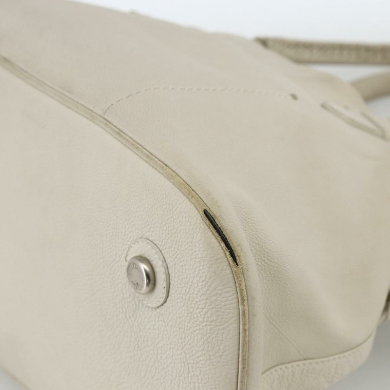 【日本直送】Christian Dior 白色銀色真皮單肩包 正品 ka3530A-8