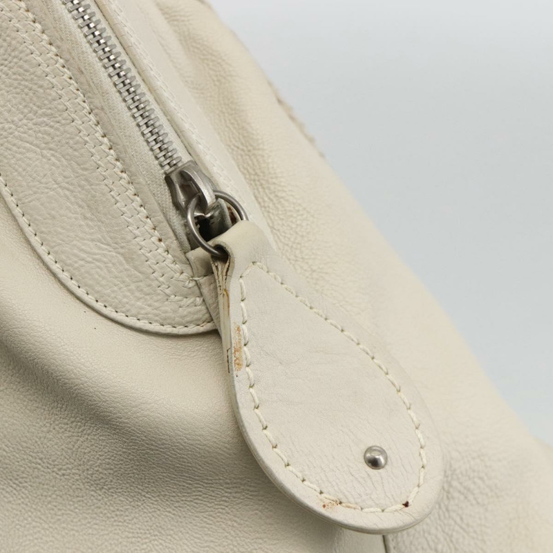 【日本直送】Christian Dior 白色銀色真皮單肩包 正品 ka3530A-9