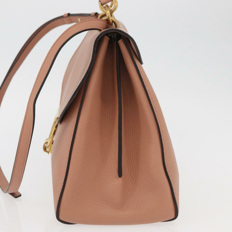 【日本直送】Salvatore Ferragamo Margot 肩背包 皮革 米色 金色 正品 ka3483A-2