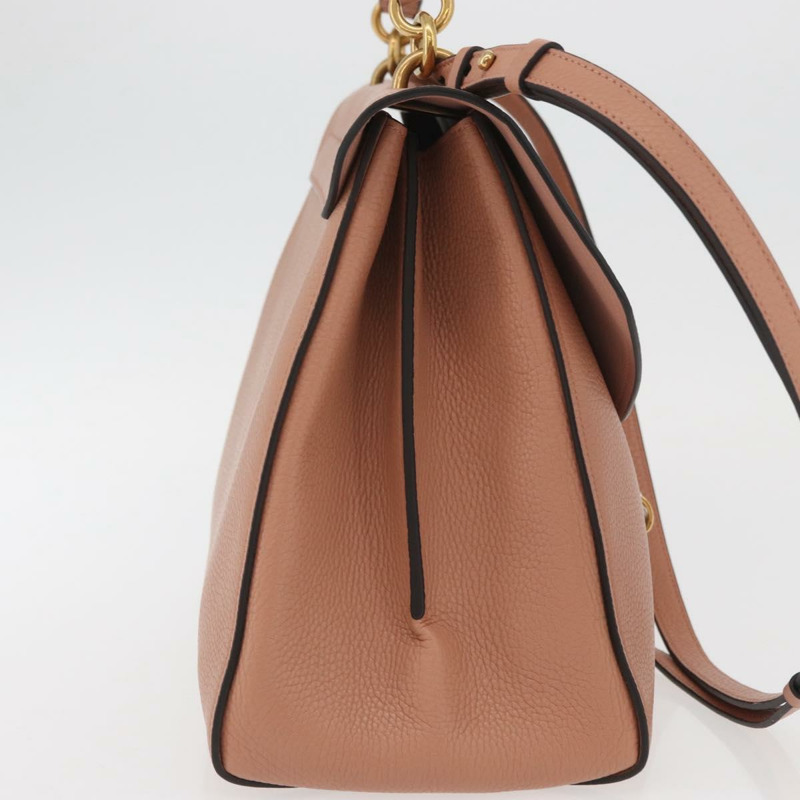 【日本直送】Salvatore Ferragamo Margot 肩背包 皮革 米色 金色 正品 ka3483A-3