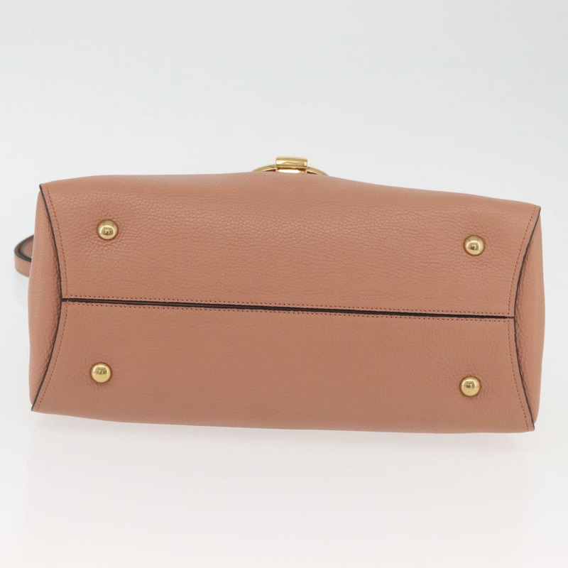 【日本直送】Salvatore Ferragamo Margot 肩背包 皮革 米色 金色 正品 ka3483A-4