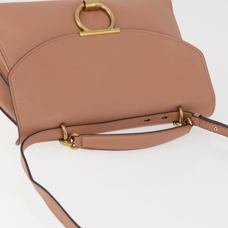 【日本直送】Salvatore Ferragamo Margot 肩背包 皮革 米色 金色 正品 ka3483A-5