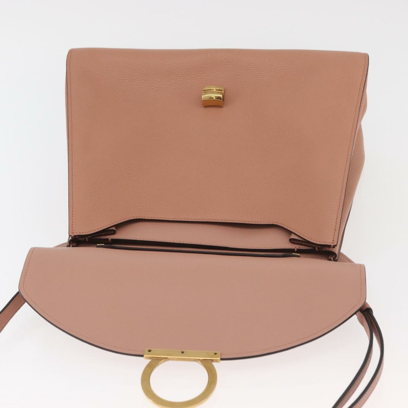 【日本直送】Salvatore Ferragamo Margot 肩背包 皮革 米色 金色 正品 ka3483A-20