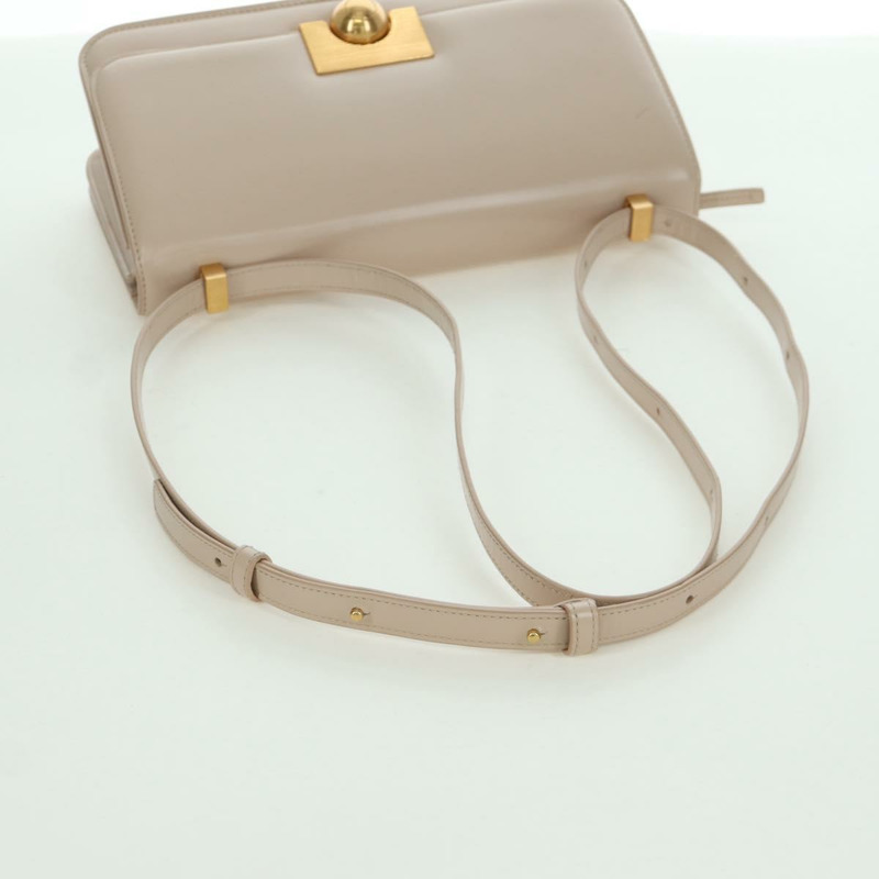 【日本直送】BOTTEGA VENETA 粉紅金色皮革單肩包 Auth bs34206A-6