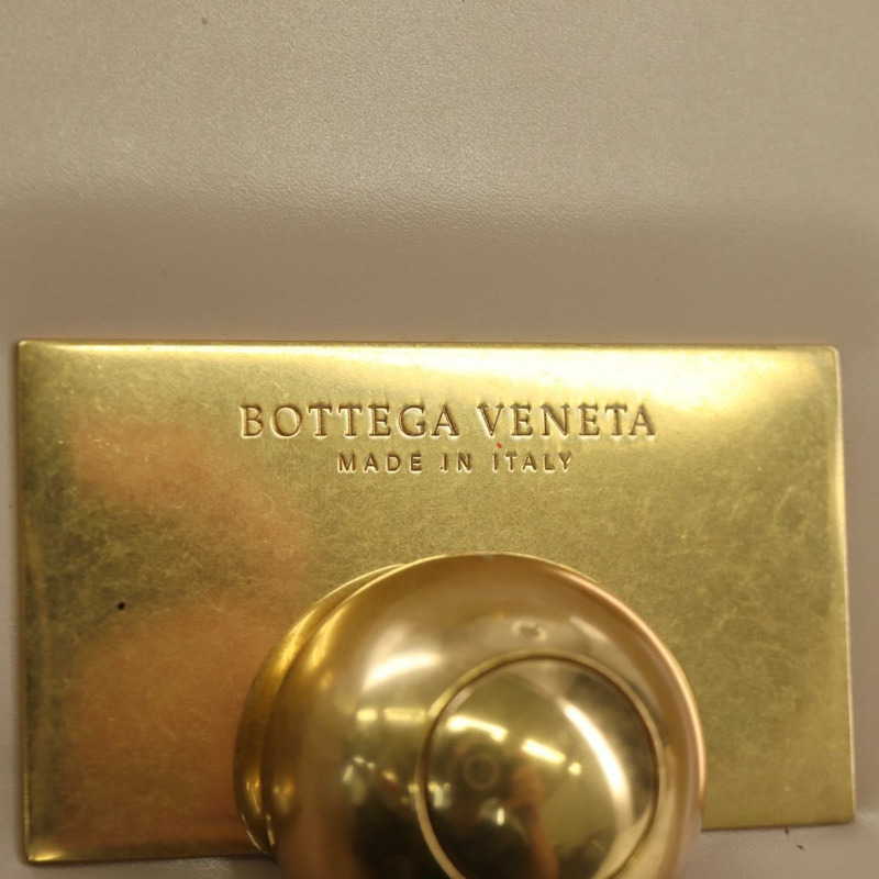 【日本直送】BOTTEGA VENETA 粉紅金色皮革單肩包 Auth bs34206A-8