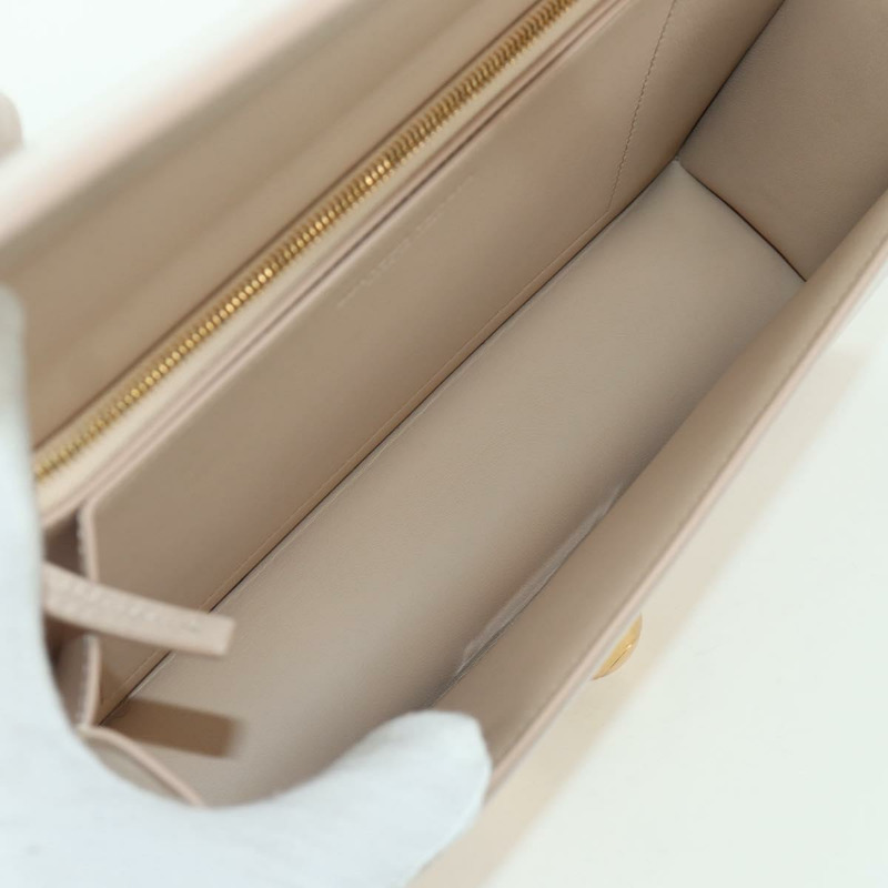 【日本直送】BOTTEGA VENETA 粉紅金色皮革單肩包 Auth bs34206A-9