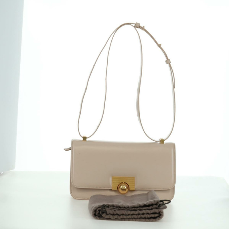 【日本直送】BOTTEGA VENETA 粉紅金色皮革單肩包 Auth bs34206A-11