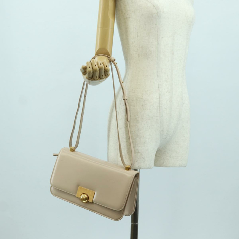【日本直送】BOTTEGA VENETA 粉紅金色皮革單肩包 Auth bs34206A-25
