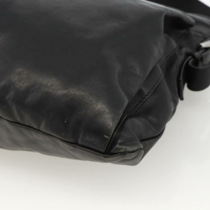 【日本直送】PRADA 黑色銀色皮革肩背包 正品 ka3596A-8
