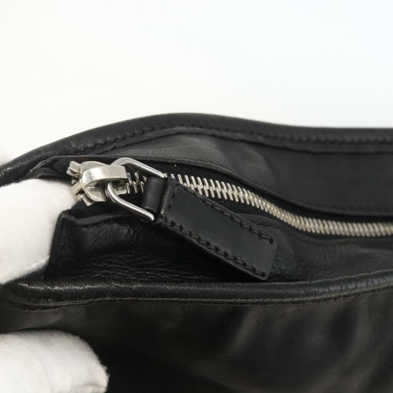 【日本直送】PRADA 黑色銀色皮革肩背包 正品 ka3596A-9