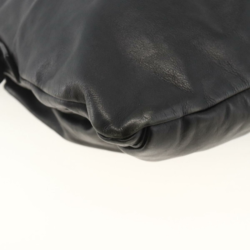 【日本直送】PRADA 黑色銀色皮革肩背包 正品 ka3596A-15