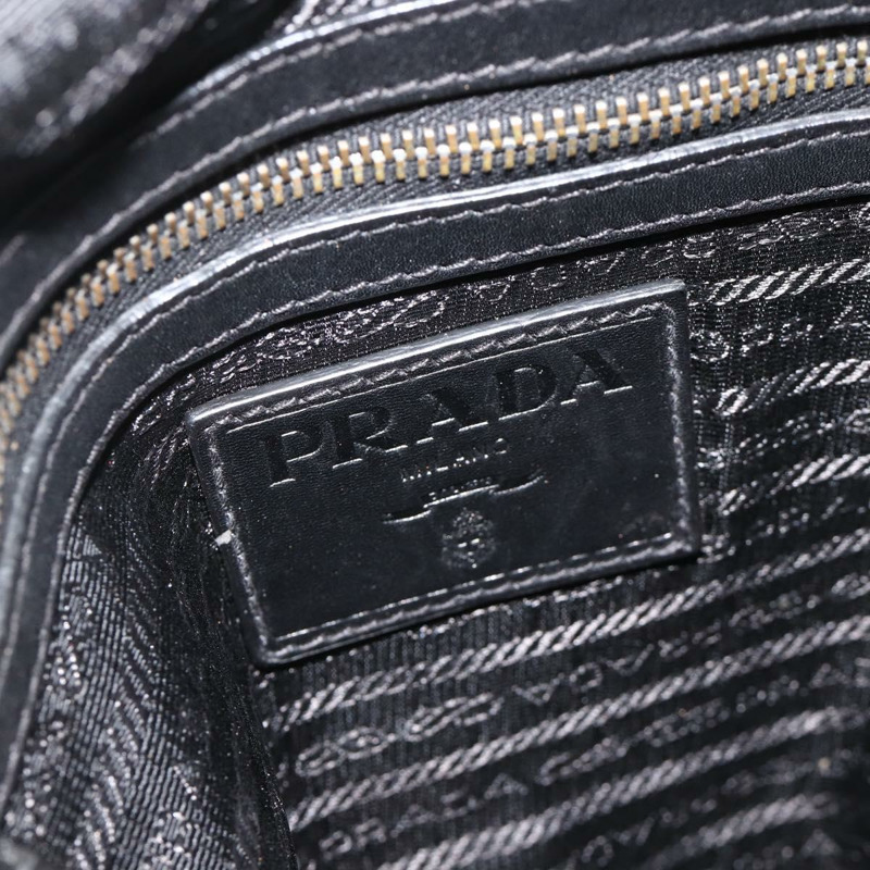 【日本直送】PRADA 黑色銀色皮革肩背包 正品 ka3596A-17