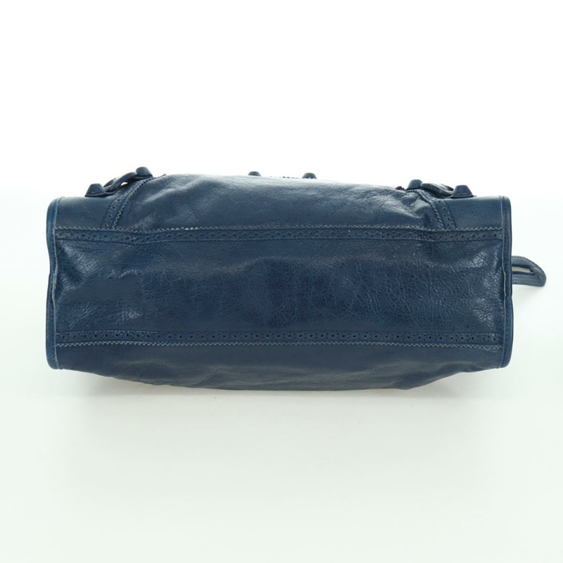 【日本直送】BALENCIAGA Giant City 手提包 皮革 2way 藍色銀色 258044 正品 ki6596SAM-4