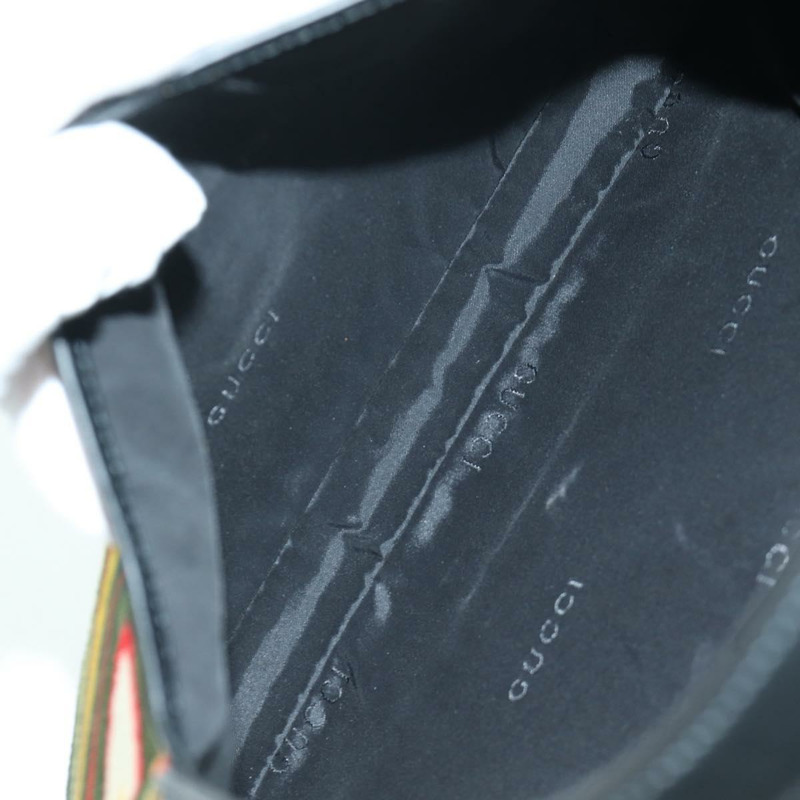 【日本直送】GUCCI Jackie 漩渦印花單肩包 天鵝絨 黑色 銀色 001 3306 正品 SW2243SM-9