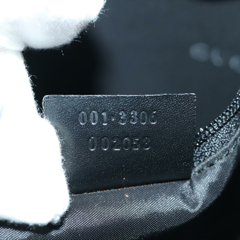 【日本直送】GUCCI Jackie 漩渦印花單肩包 天鵝絨 黑色 銀色 001 3306 正品 SW2243SM-10