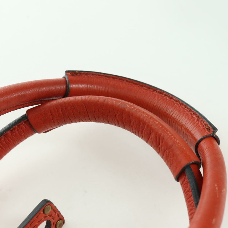 【日本直送】Chloe Paddington 手提包，橙色、銀色、金色皮革，正品 BAZ691V-13