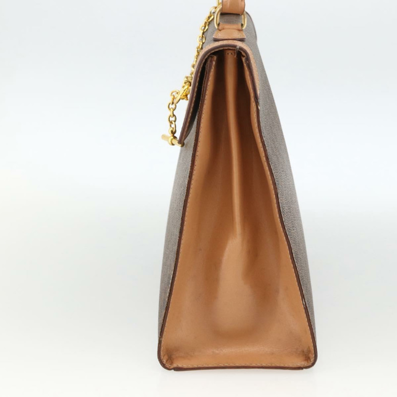 【日本直送】CELINE Macadam帆布手袋 PVC皮革 棕色金色 正品 BAZ721A-3