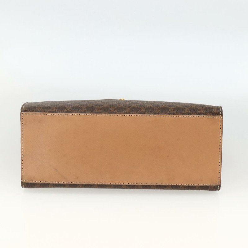 【日本直送】CELINE Macadam帆布手袋 PVC皮革 棕色金色 正品 BAZ721A-4