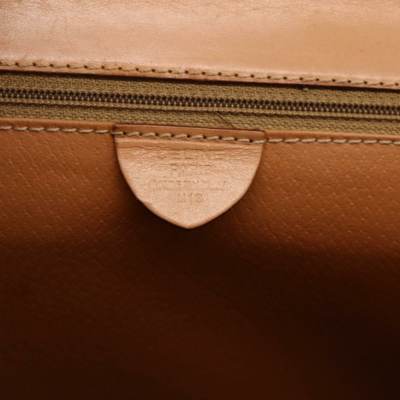 【日本直送】CELINE Macadam帆布手袋 PVC皮革 棕色金色 正品 BAZ721A-11