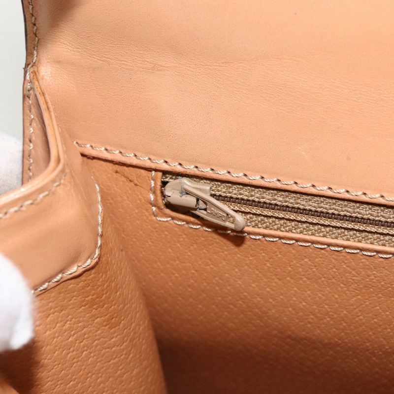 【日本直送】CELINE Macadam帆布手袋 PVC皮革 棕色金色 正品 BAZ721A-19