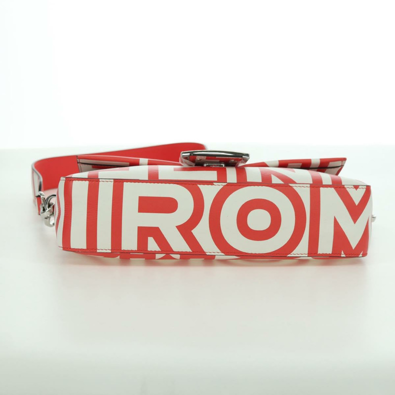 【日本直送】FENDI 與 Marc Jacobs 聯名款 Mamma Baguette 皮革雙肩包 紅色 Auth BAZ729SAM-4