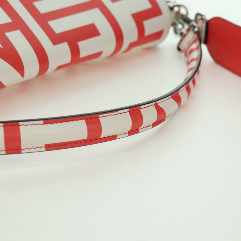 【日本直送】FENDI 與 Marc Jacobs 聯名款 Mamma Baguette 皮革雙肩包 紅色 Auth BAZ729SAM-6