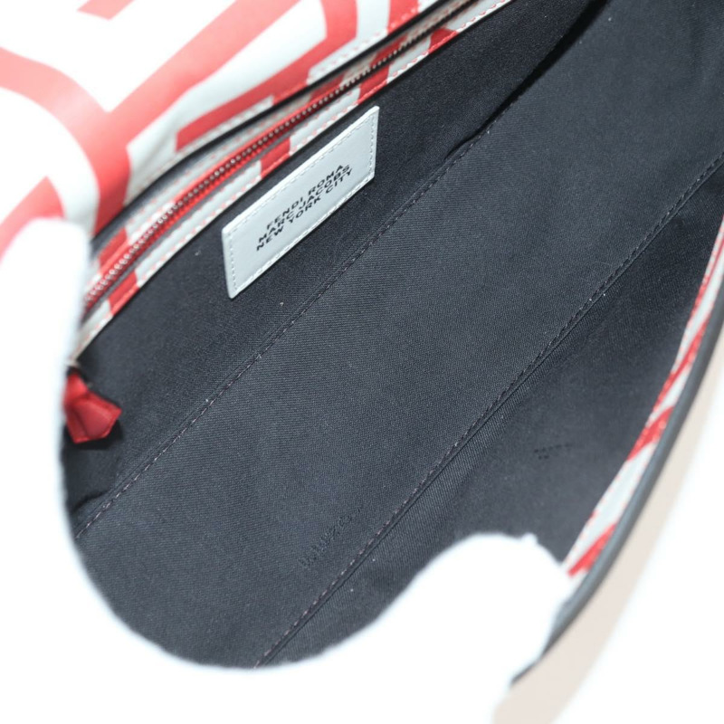 【日本直送】FENDI 與 Marc Jacobs 聯名款 Mamma Baguette 皮革雙肩包 紅色 Auth BAZ729SAM-10