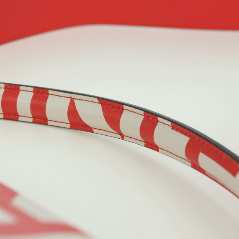 【日本直送】FENDI 與 Marc Jacobs 聯名款 Mamma Baguette 皮革雙肩包 紅色 Auth BAZ729SAM-13