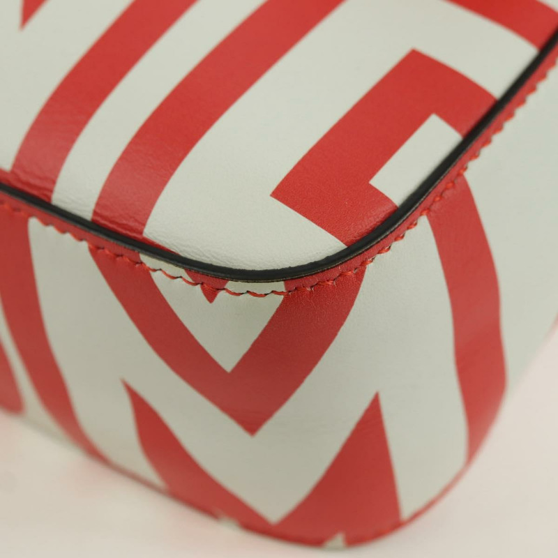 【日本直送】FENDI 與 Marc Jacobs 聯名款 Mamma Baguette 皮革雙肩包 紅色 Auth BAZ729SAM-15