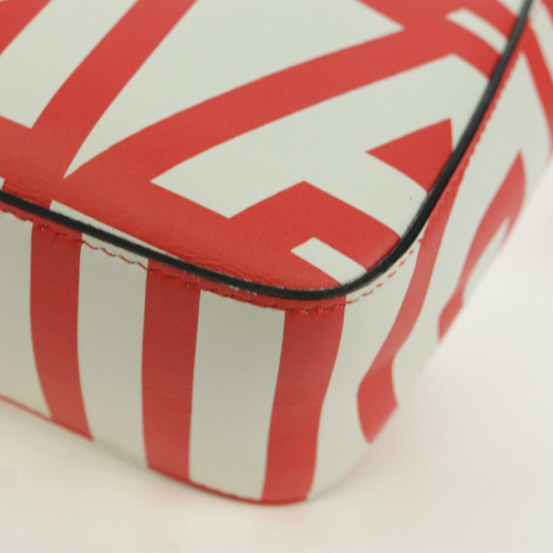 【日本直送】FENDI 與 Marc Jacobs 聯名款 Mamma Baguette 皮革雙肩包 紅色 Auth BAZ729SAM-17