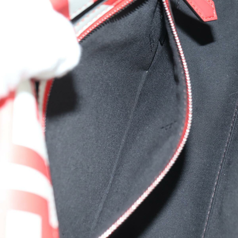 【日本直送】FENDI 與 Marc Jacobs 聯名款 Mamma Baguette 皮革雙肩包 紅色 Auth BAZ729SAM-25