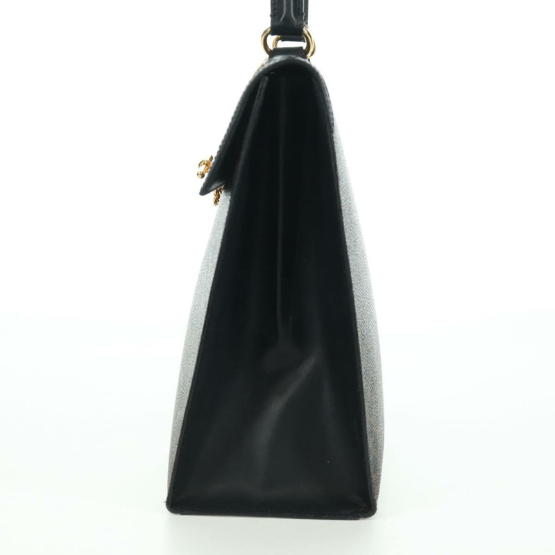 【日本直送】CELINE Macadam帆布手提包 PVC皮革 黑色金色 正品 BAZ800V-2