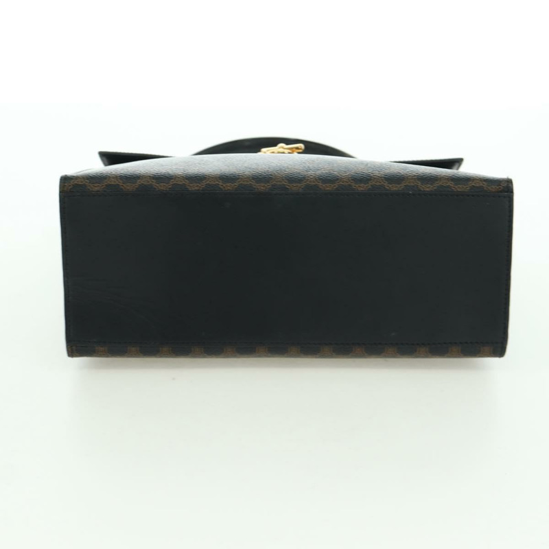 【日本直送】CELINE Macadam帆布手提包 PVC皮革 黑色金色 正品 BAZ800V-4