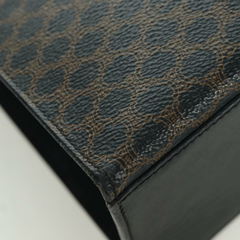 【日本直送】CELINE Macadam帆布手提包 PVC皮革 黑色金色 正品 BAZ800V-8