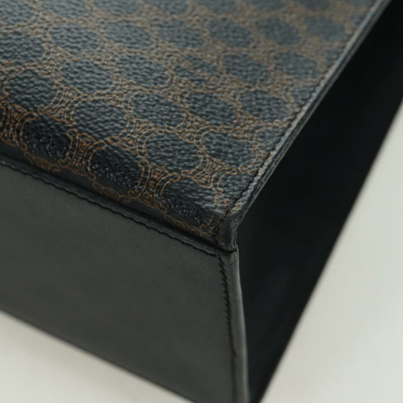 【日本直送】CELINE Macadam帆布手提包 PVC皮革 黑色金色 正品 BAZ800V-13