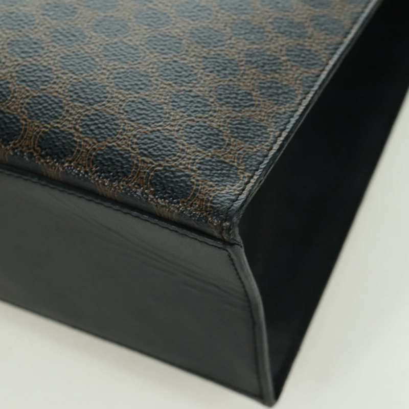 【日本直送】CELINE Macadam帆布手提包 PVC皮革 黑色金色 正品 BAZ800V-15