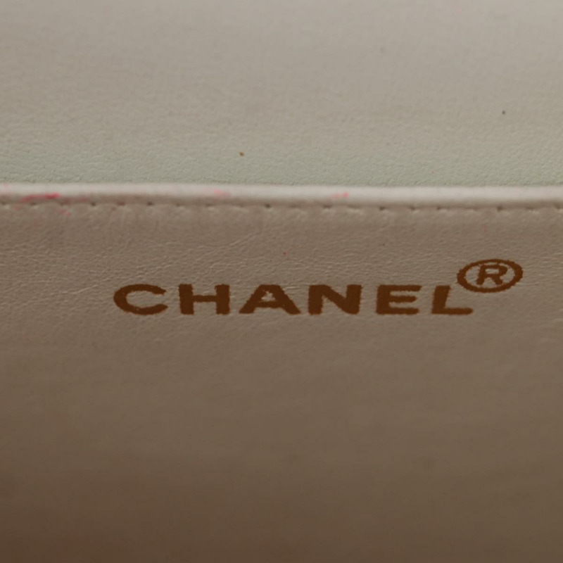 【日本直送】香奈兒 Big Matelasse 35 鏈條肩背包 帆布 金色 紅色 CC Auth BAZ742V-19