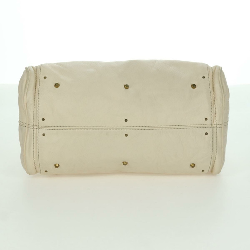【日本直送】Chloe Paddington 手提包 皮革 象牙色 金色 銀色 正品 ARZ911SAV-4