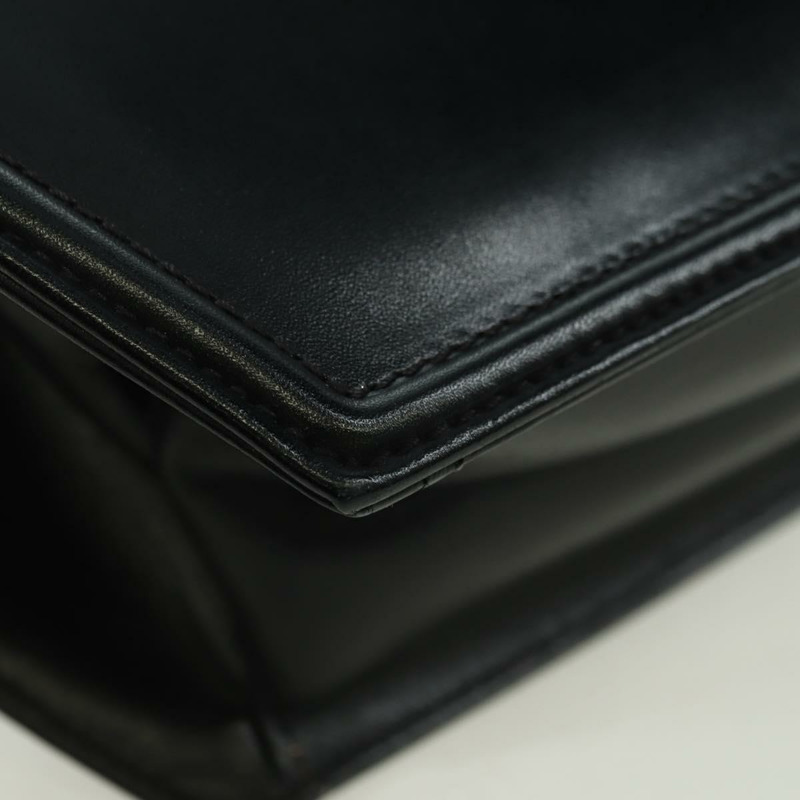 【日本直送】蒂芙尼 (TIFFANY&Co.) 鏈條單肩包，皮革材質，兩用，黑色金色，正品 BAZ864V-14