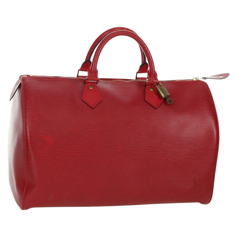路易威登 Epi Speedy 35 手提包 卡斯蒂利亞紅 M42997 LV 正品 ARZ854V