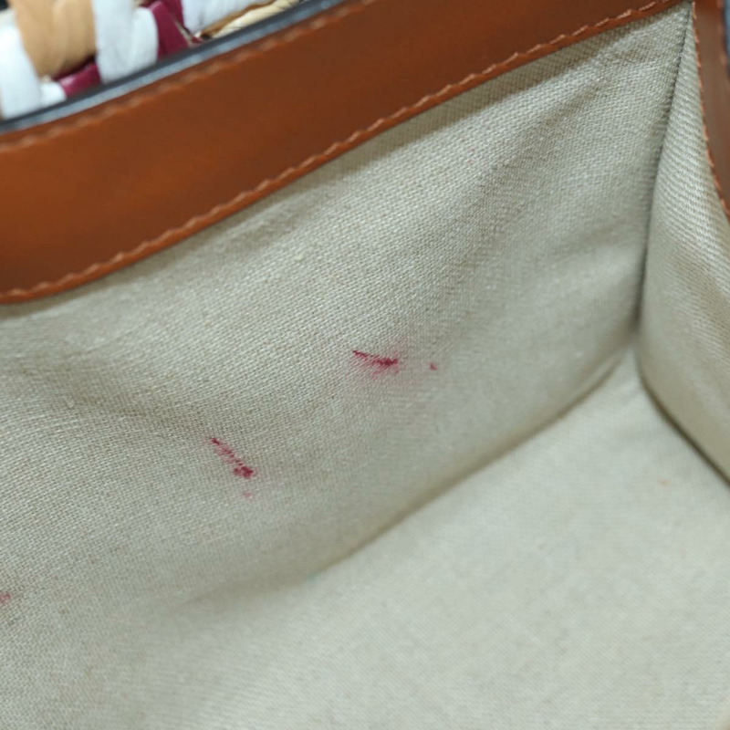 【日本直送】Salvatore Ferragamo Gancini Studio 手提包 草編 米色 金色 正品 BAZ404V-9