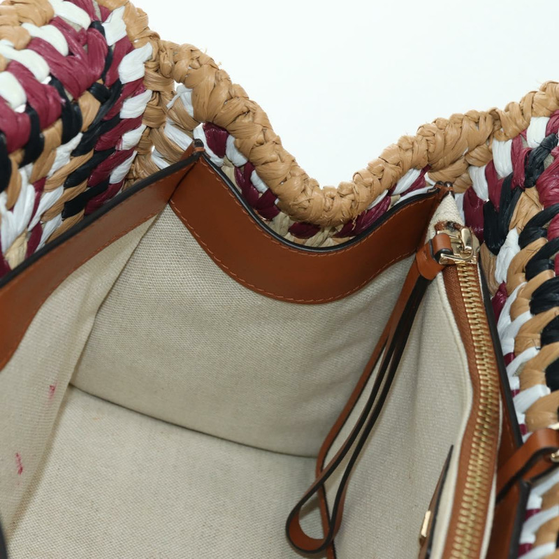 【日本直送】Salvatore Ferragamo Gancini Studio 手提包 草編 米色 金色 正品 BAZ404V-20