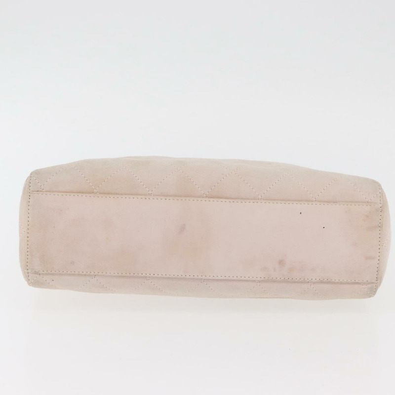 【日本直送】香奈兒 (CHANEL) 粉紅金CC標誌麂皮手提包，型號BAZ810A-5