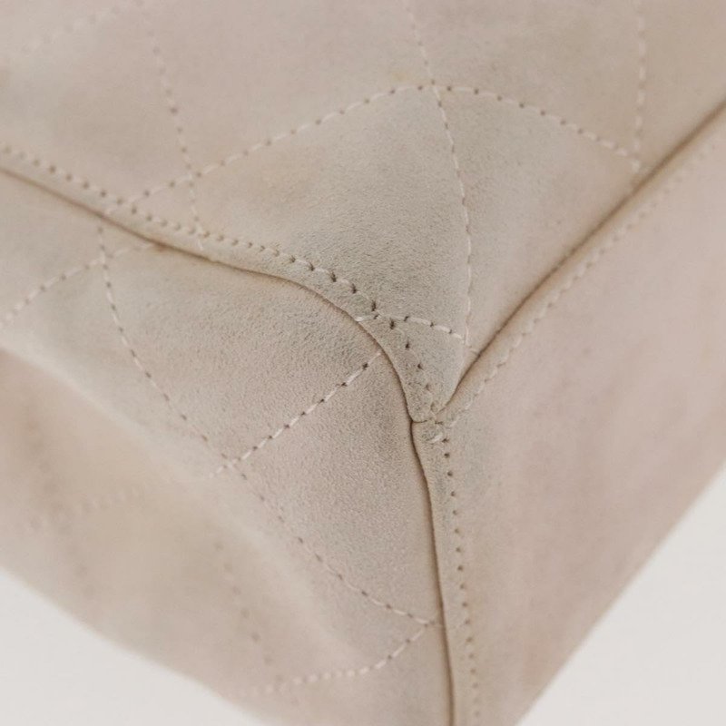 【日本直送】香奈兒 (CHANEL) 粉紅金CC標誌麂皮手提包，型號BAZ810A-8