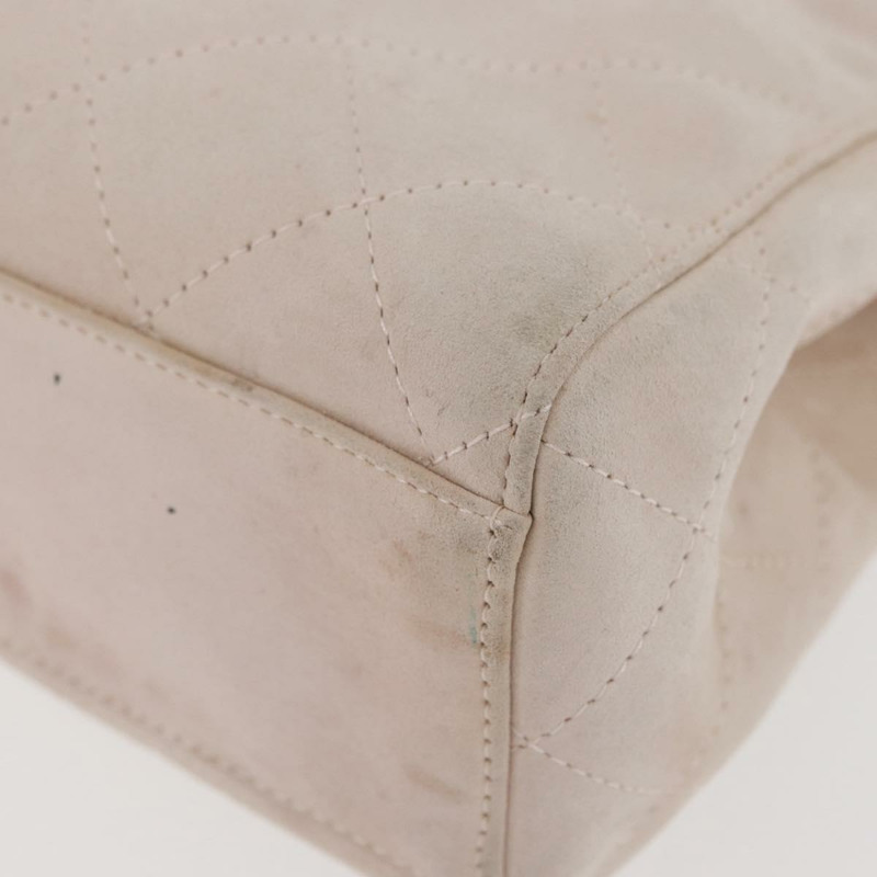 【日本直送】香奈兒 (CHANEL) 粉紅金CC標誌麂皮手提包，型號BAZ810A-14