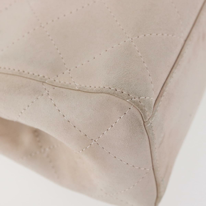 【日本直送】香奈兒 (CHANEL) 粉紅金CC標誌麂皮手提包，型號BAZ810A-15