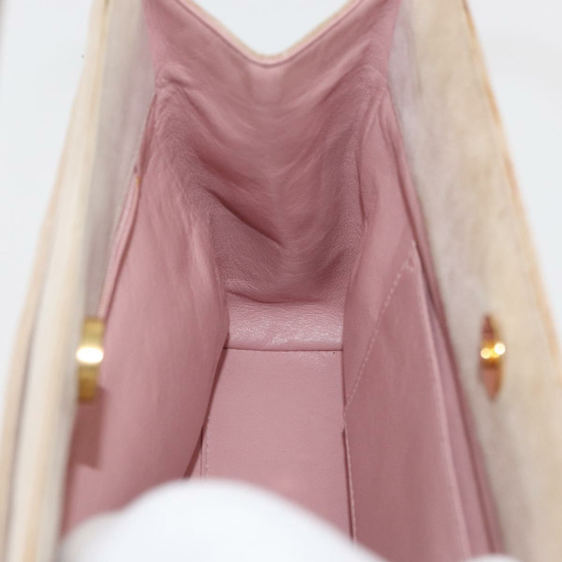 【日本直送】香奈兒 (CHANEL) 粉紅金CC標誌麂皮手提包，型號BAZ810A-18