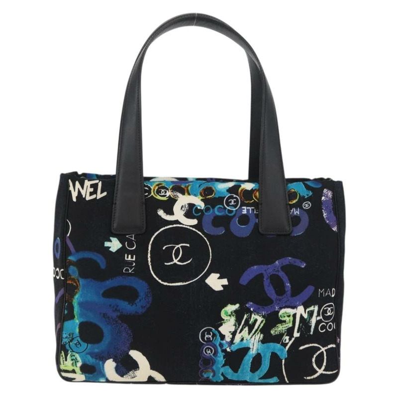 【日本直送】香奈兒新款旅遊系列尼龍包 夏威夷限量版 黑色 銀色 CC 標誌 正品 YKZ875A-1