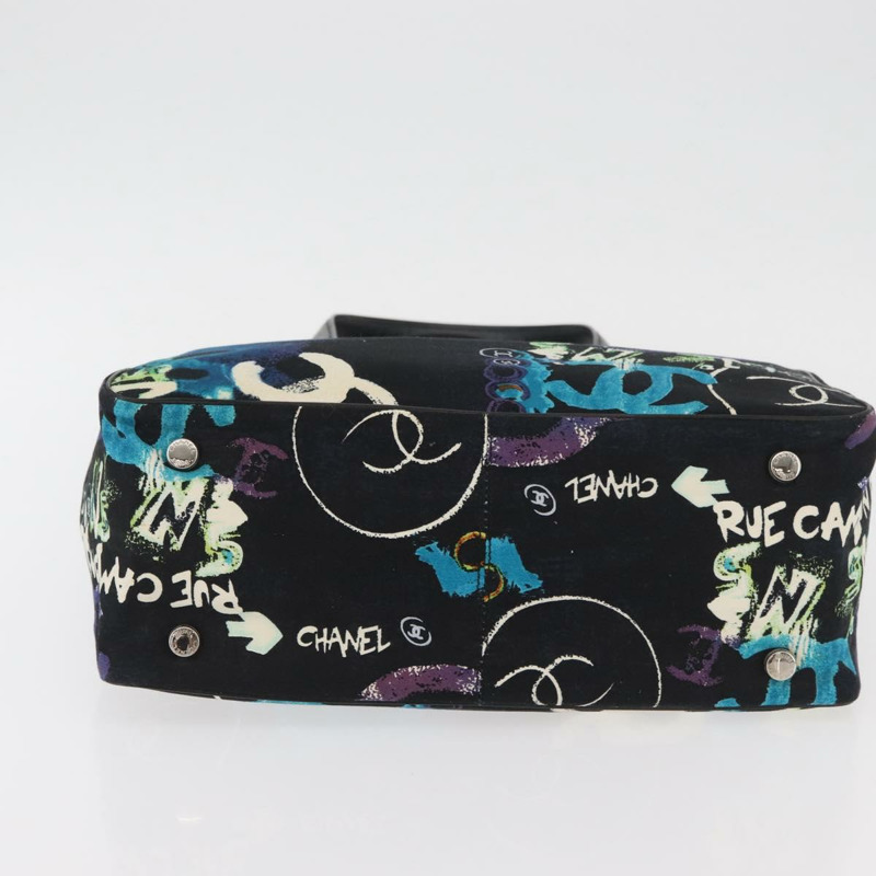 【日本直送】香奈兒新款旅遊系列尼龍包 夏威夷限量版 黑色 銀色 CC 標誌 正品 YKZ875A-4